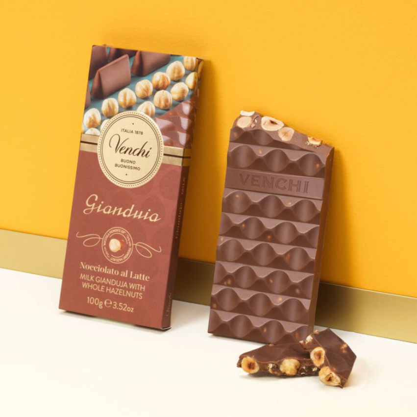 Venchi Milk Gianduia Hazelnut bar – Cardullo's Gourmet Shoppe